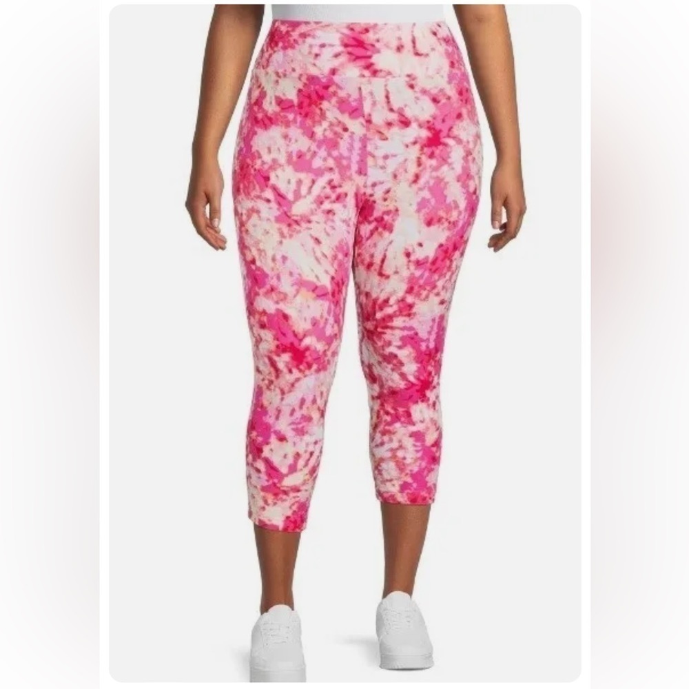 Terra & Sky Pink Tie Dye Leggings | SIZE 0X(14W)
